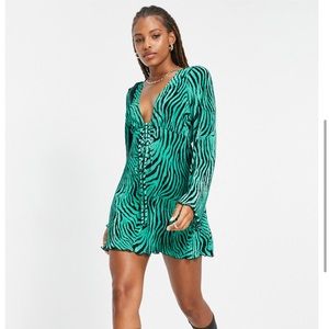 ASOS zebra print dress
